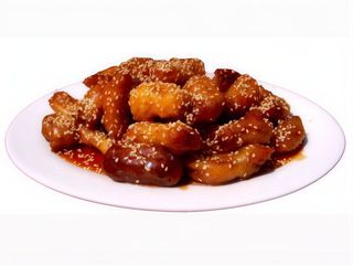 175. Панирана риба в кисело-сладък сос (600г)