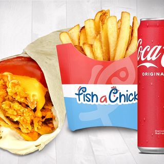 Начо-чийз рап с риба меню