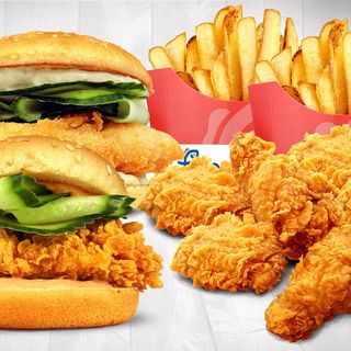 Бекит, Сий фиш,6 бр крила, картофки 2 бр