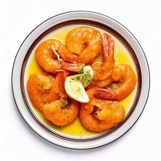 Кралски скариди с масло и чесън