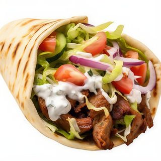 Гирос в хляб със свинско (450г)