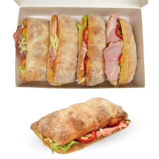 Сандвич с луканка и кашкавал