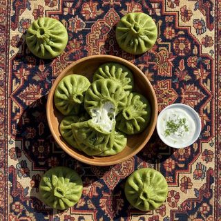 Хинкали сьс сирене и кашкавал