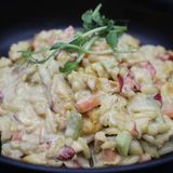 Гръцка паста орзо с пиле, зеленчуци и къри (300г)