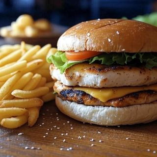 Пилешки BBQ бургер