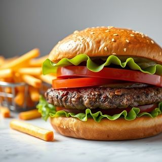 Телешки BBQ бургер