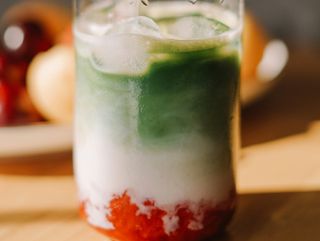 Strawberry айс матча лате