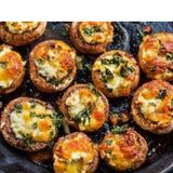 Пълнени гъби с шунка и кашкавал 