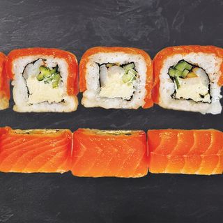 Филаделфия сьомга със скарида