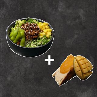 Поке тон и сьомга + ЧИЙЗКЕЙК по избор