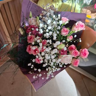 Букет-" Нежност в розово