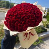 Букет от 101 Еквадорски рози с опаковка