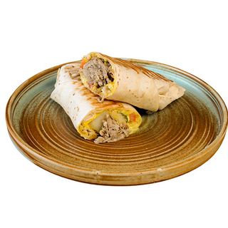 Сандвич с дърпано свинско месо, ориз или печен картоф