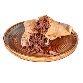 Сандвич с дърпано телешко месо от блек ангъс, ориз или печен картоф