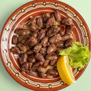 Пилешки сърца в масло