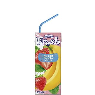 Натурален сок Fresh - 250мл ягода и банан