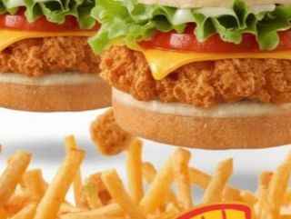 Box Deli Plus с 2 пилешки бургера меню