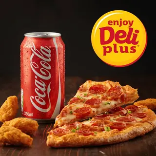 On the Go - 2 slices Pizza, 4 nuggets & Cola