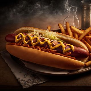 Хот-дог с картофи (350г)