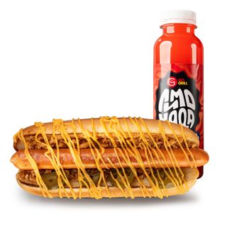 ЧЕДЪР ХОТ ДОГ + Лимонада GO GRILL/CHEDDAR DOG + Lemonade GO GRILL
