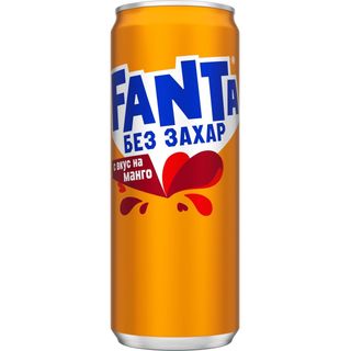 Fanta манго без захар 0.33 мл