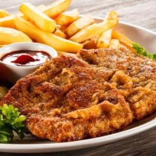 Шницел от кайма с гарнитура (350гр)