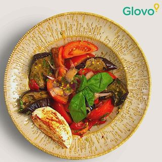 Baked aubergine, roasted red pepper and Tomato 400g