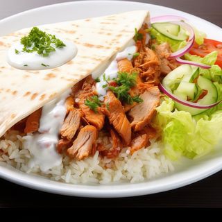 Ориз с пилешко месо (600г)