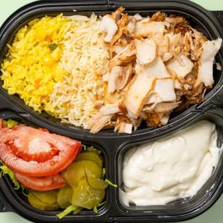 Порция дюнер месо с ориз басмати (1бр)