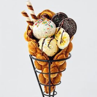 Бъбъл гофрета със сладолед