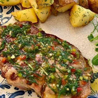 Свински стек на грил  (350г)