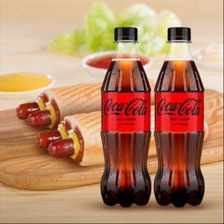 Комбо 2бр Хотдог двоен класик+2бр Кока Кола Зеро 0.5Л