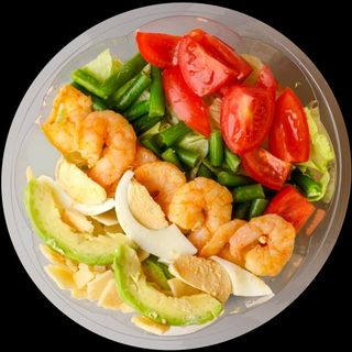 Коб салата със скариди и авокадо (300г)