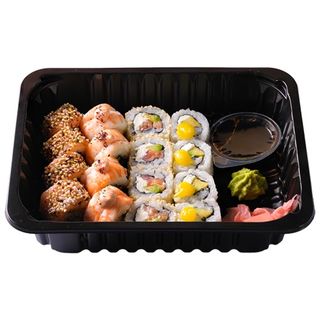 Урамаки с пушена сьомга и скариди 380г