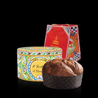 Италианско панетоне с черен шоколад и захаросани кестени - Fiasconaro и Dolce & Gabbana - 1 кг.
