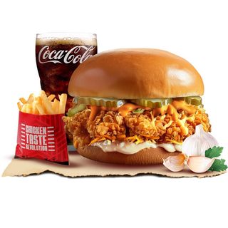 Чеснов чътър бургер