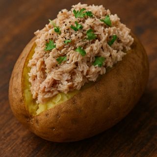 Печен пълнен картоф с риба Тон (400)