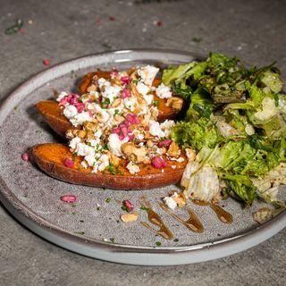 Печен сладък картоф с фета 430г