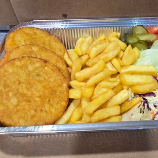 Порция пилешки крилца картофки+Порция картофено+лучени кръгчета+2хКола