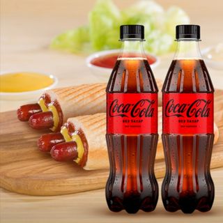 Комбо 2бр Хотдог двоен класик+2бр Кока Кола Зеро 0.5Л