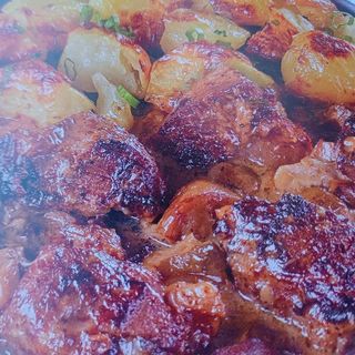 Се.карета с манатарки и картофено пюре