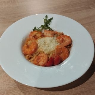 Спагети със скариди 