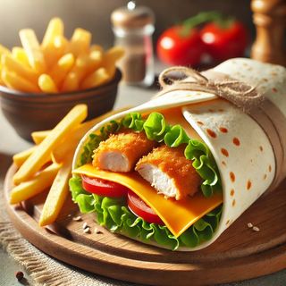 Тортила с хрупкаво пиле (500гр)