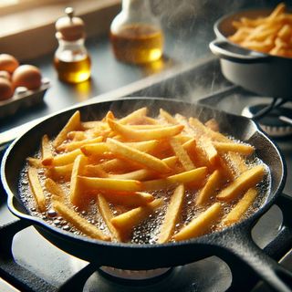 Пресни пържени картофи на тиган (400гр)