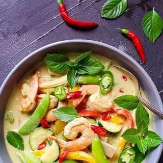 **Shrimps** Green Curry