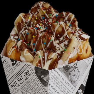 Бъбъл гофрета с банан (1бр)