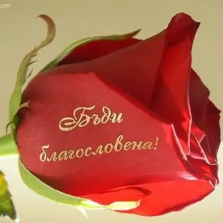 "Бъди благословена!"