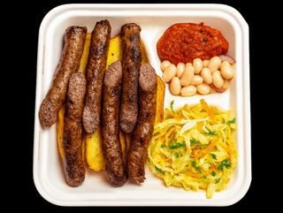 Комбо меню тънка телешка наденица