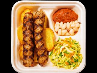 Комбо меню свински кебапчета