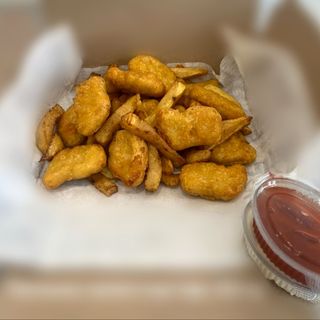 Пилешки хапки+картофки (400гр)